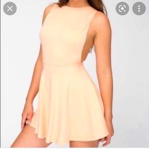 American Apparel Pointe skater Nude dress